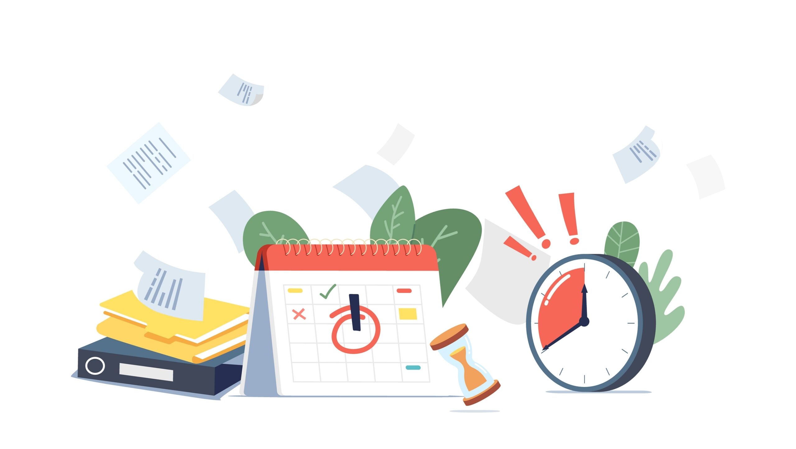 Tax time with wooden alphabet blocks, red alarm clock, calculator and pen on 1040 tax form background